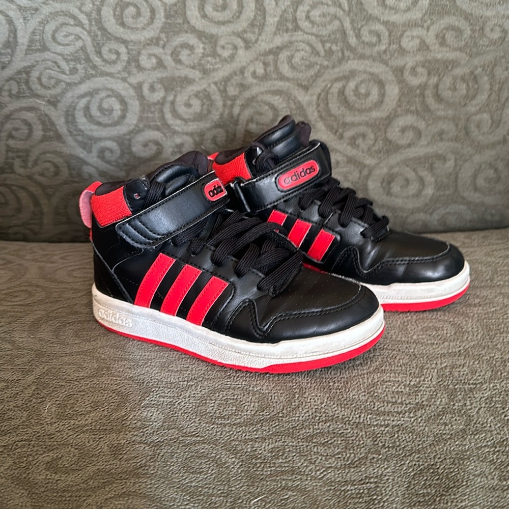 Boys size 13 Adidas Hi-top Sneakers